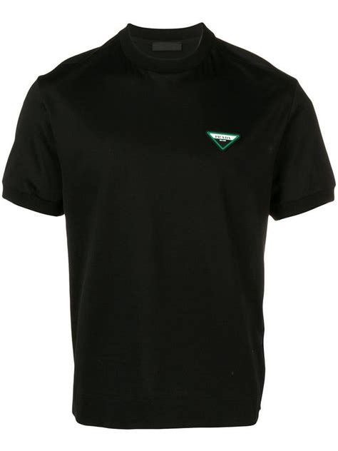 prada t shirt black|Prada graphic tee.